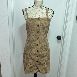 NWT SHEIN MOD Button Up Corduroy Dress